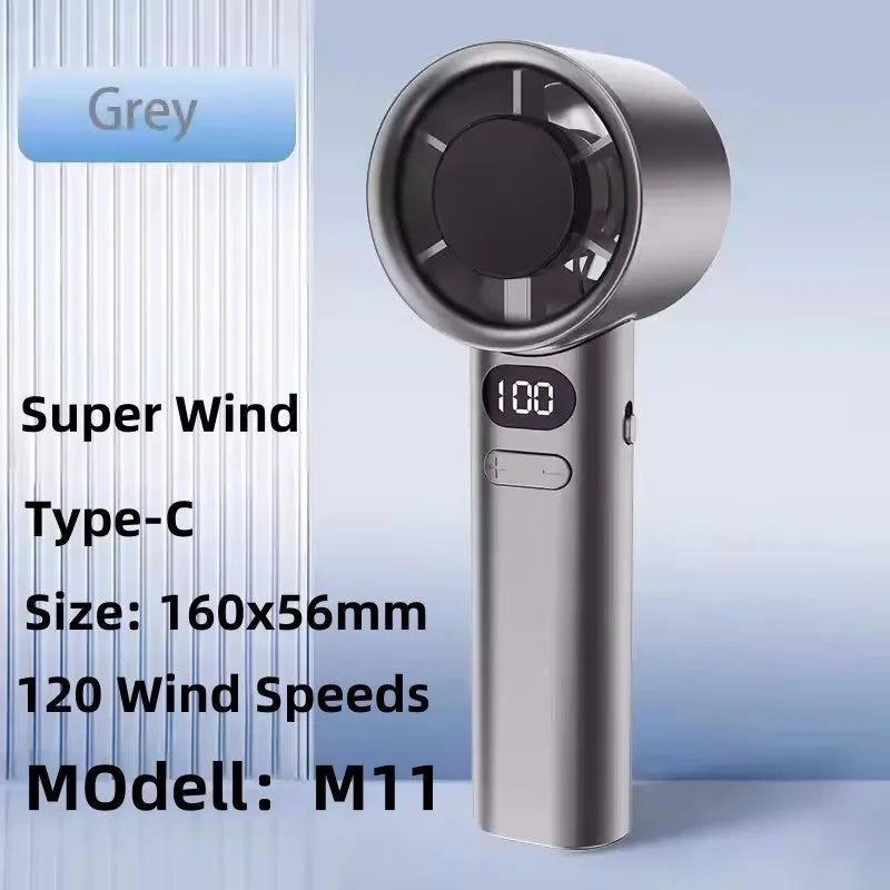 Ventilateur portable USB 8000 mAh à suspendre au cou, sans pales, mini, rechargeable, silencieux, avec affichage numérique LED, rafraîchisseur d'air électrique portatif